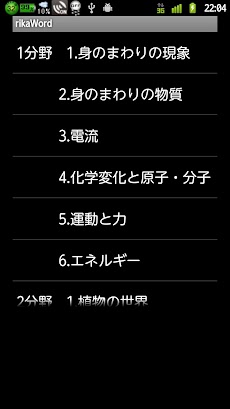 中学理科 教科書の重要語句単語帳 Androidアプリ Applion