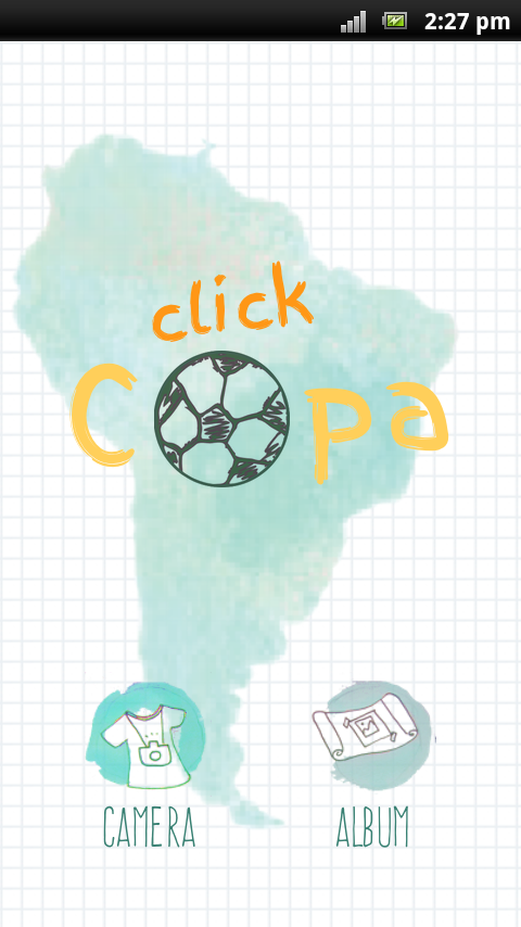 Android application Click Copa screenshort