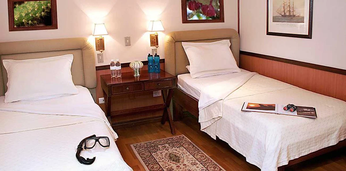 G-Adventures-Evolution-Cat2cabin - G Adventures specializes in sustainable small group cruises. Here is an example of a Category 2 cabin on the G Adventures ship Evolution.