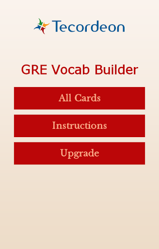 GRE Vocab Builder App