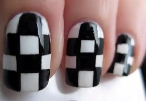 【免費生活App】Nail Art Designs black white-APP點子