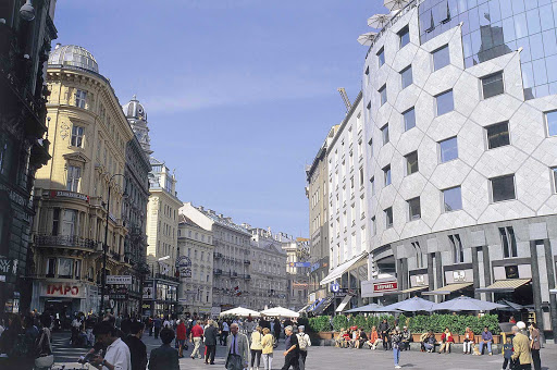 City of Vienna Haas House at the Graben, Austria.