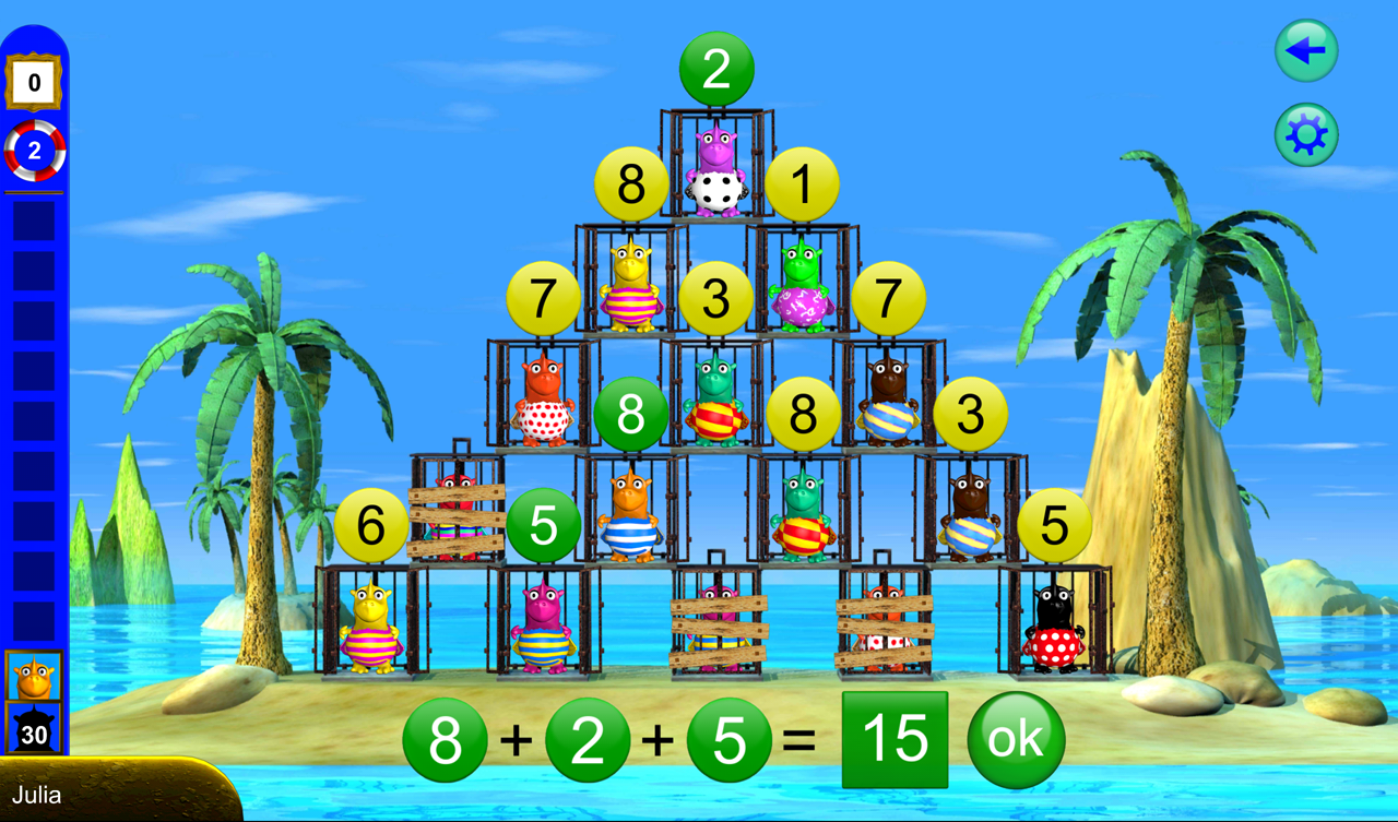 Android application Math 1 - math with Fragenbär screenshort