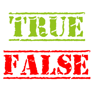 True or False? Trivia Quiz! 2.6