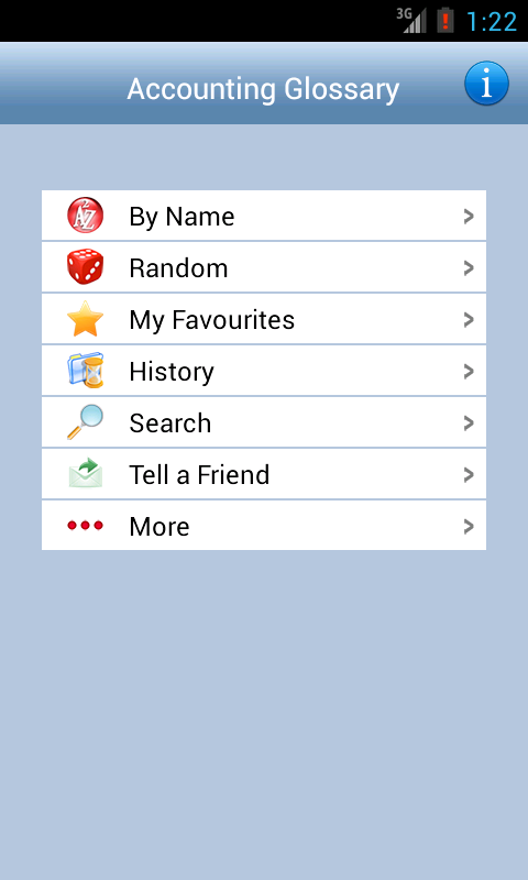 Accounting Glossary Screen 2