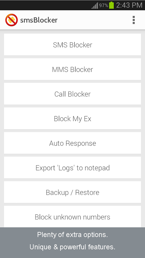 SMS Blocker AWARD WINNER Premi - screenshot