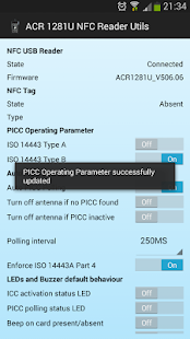 Free ACR 1281 USB NFC Reader Utils APK for Android