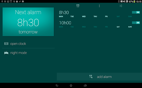 Glimmer luminous alarm clock
