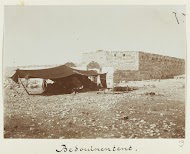 Bedoeïnentent tussen Umm Qais in Jordanië en Samakh in Israël