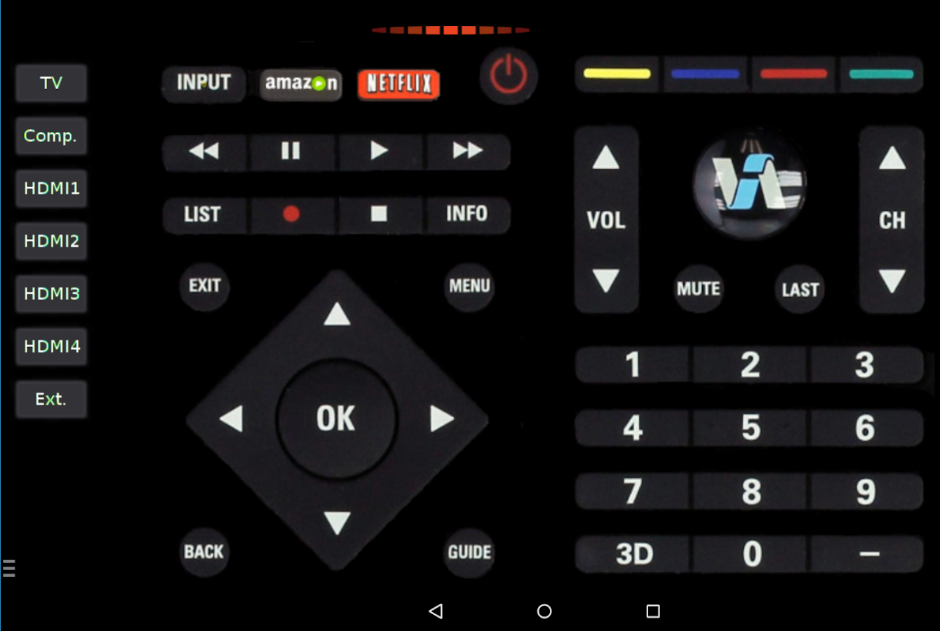 Phone App To Remote Control Android Phone vizremote tv remote control android apps on google play screenshot