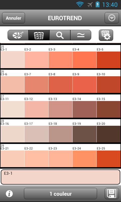Android application Ma Couleur screenshort