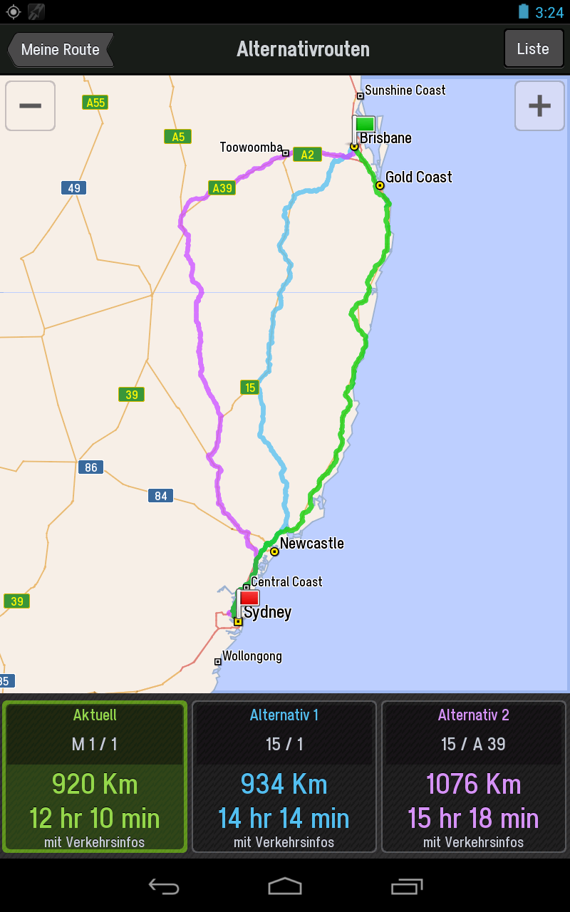 CoPilot Australien + NZ GPS Screen 3