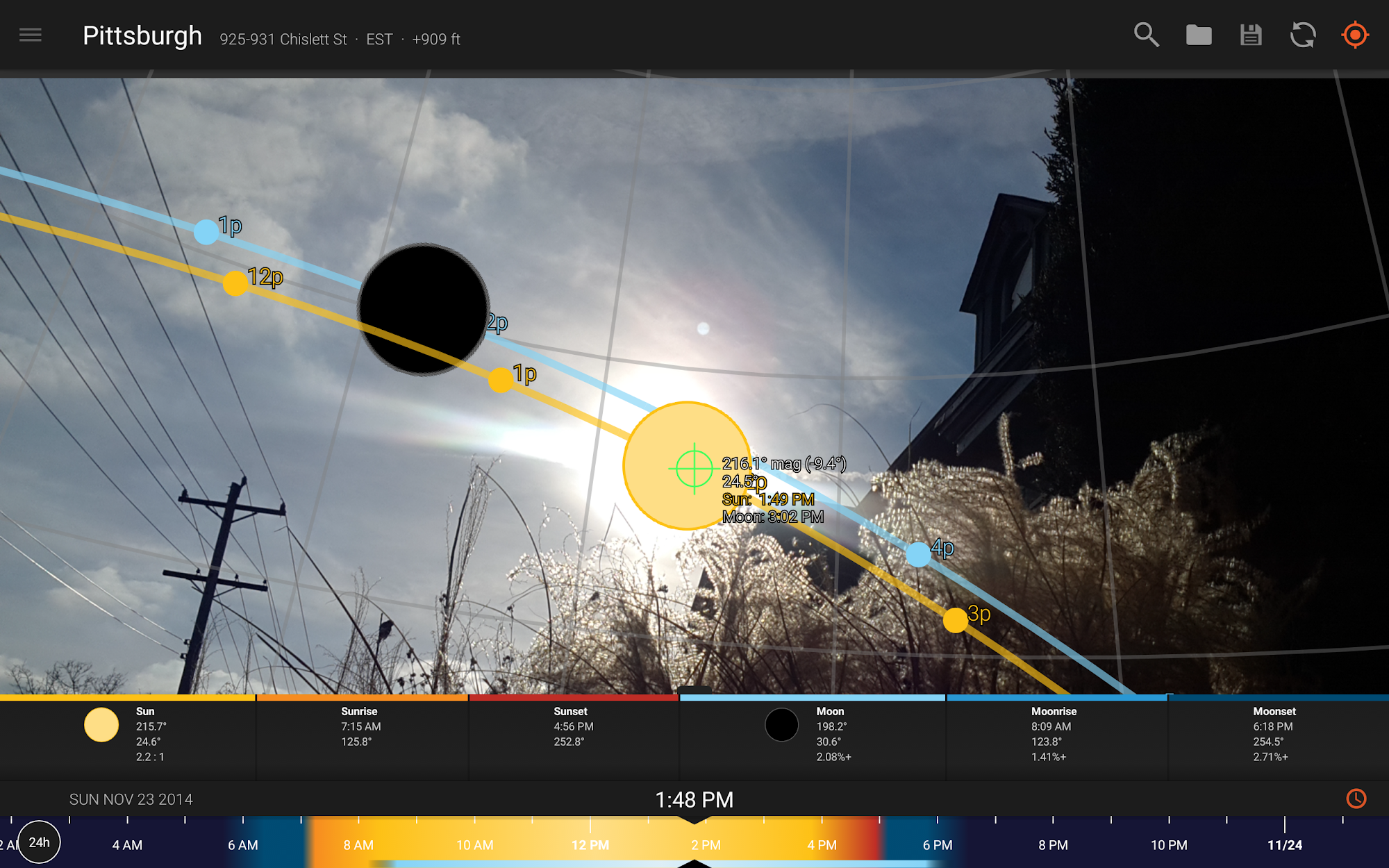 Sun Surveyor Sun Moon Android Reviews At Android Quality Index - sun surveyor sun moon screenshot 11