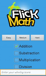 Flick Math - A Math Game poster 4