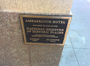 Ambassador Hotel Plaque