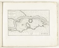 Plattegrond van Stevensweert, ca. 1702