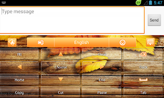 Captura de pantalla de Keyboard Orange Autumn APK #8