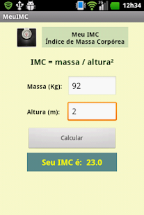 Meu IMC Screenshots 0