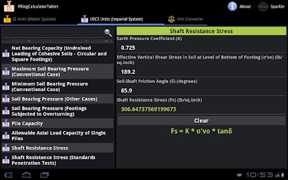 Piling Calculator Tablet poster 6