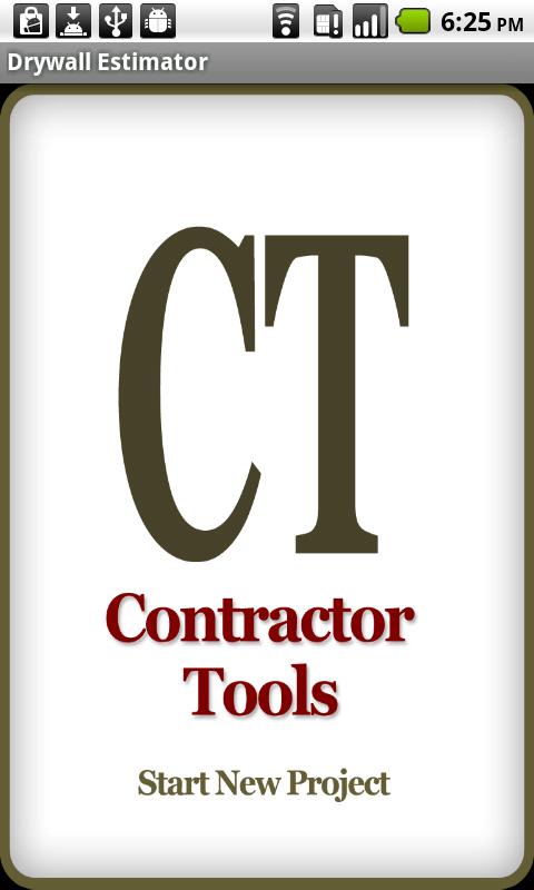 Drywall Pro Estimator Screen 1