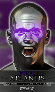 Free Download poweramp skin purple atlantis APK for Android