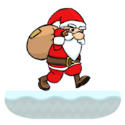 Santa Claus Jumping  Icon