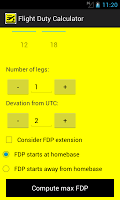 Flight Duty Calculator APK ภาพหน้าจอ #2