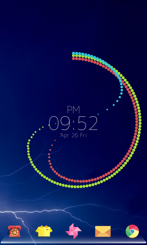 PolarClock LiveWallpaper Screen 1