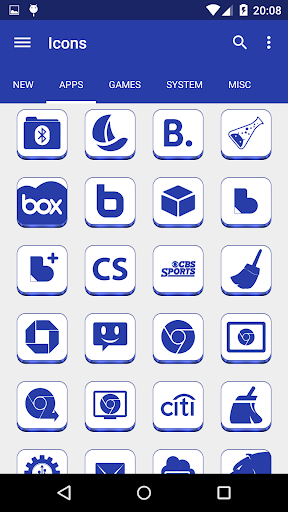 【免費個人化App】VRS White-Blue Icon Pack-APP點子