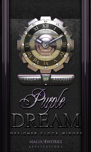 免費下載個人化APP|Purple Dream Clock Widget app開箱文|APP開箱王