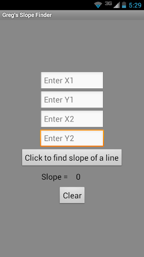 Greg's Slope Finder