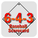 6-4-3 Baseball Scorecard icon