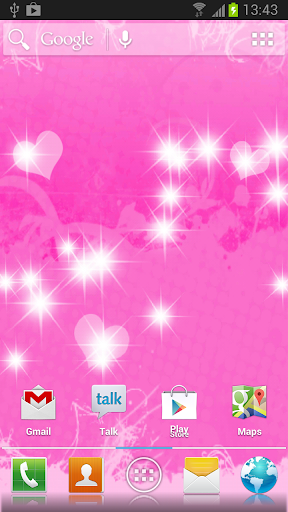 Pink Hearts Live Wallpaper