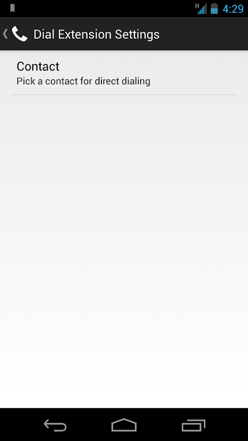 how to dial an extension android