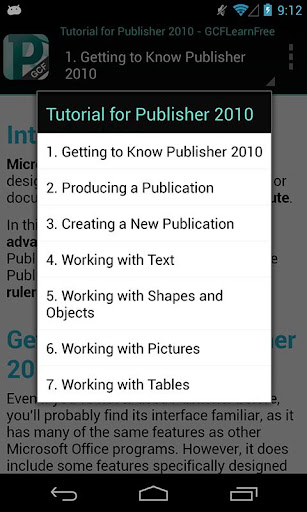 GCF Publisher 2010 Tutorial