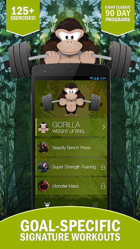 Gorilla Weight Lifting: Strong