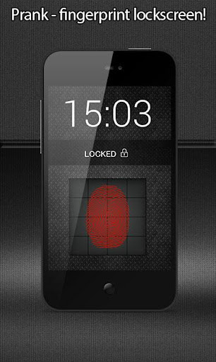 Fingerprint lock screen PRANK