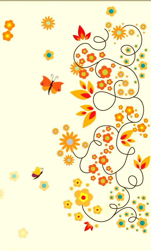 Orange Blossoms Live Wallpaper Screen 3