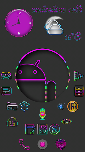 Super Neon icons pack