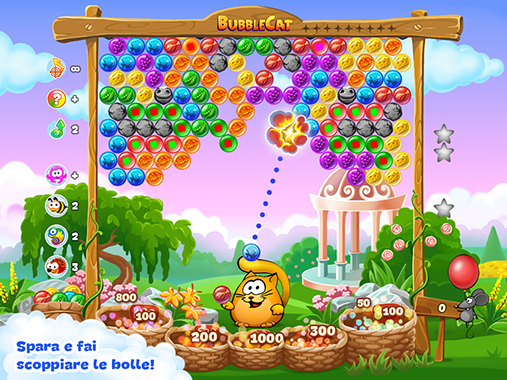 Android application Bubble Cat Adventures screenshort