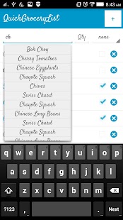 Quick Grocery List Screenshots 1