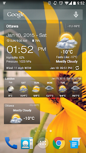 Weather & Clock Widget Ad Free - screenshot thumbnail