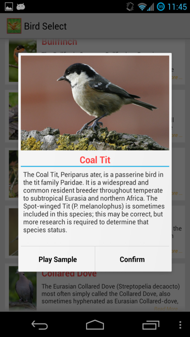 Bird Quiz Alarm Clock Premium Screen 3