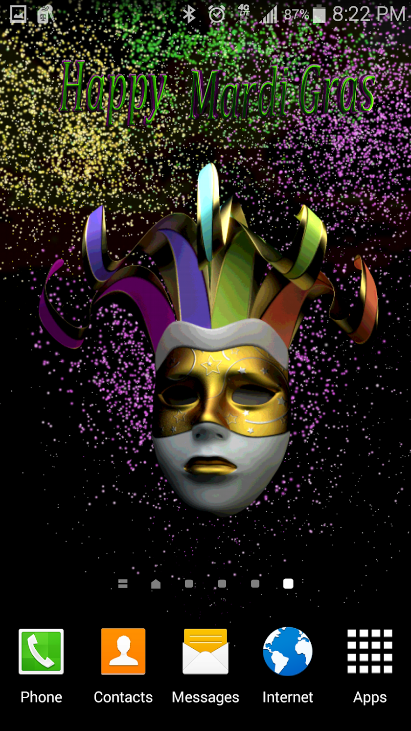 Mardi Gras Live Wallpaper Screen 3