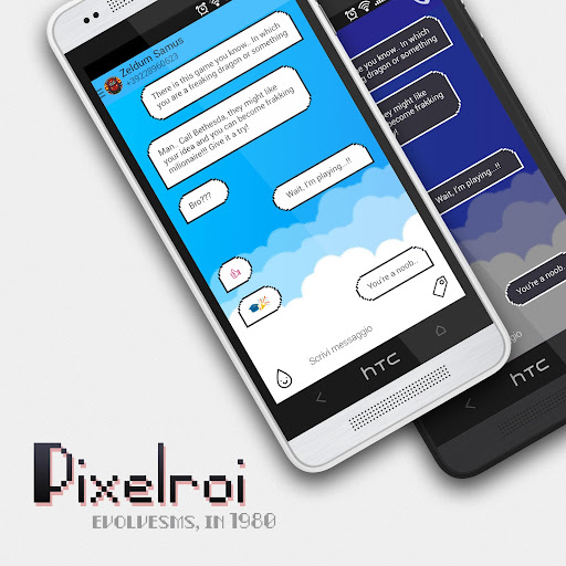 免費下載個人化APP|Pixelroi - EvolveSMS Theme app開箱文|APP開箱王