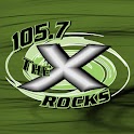 105.7 The X logo
