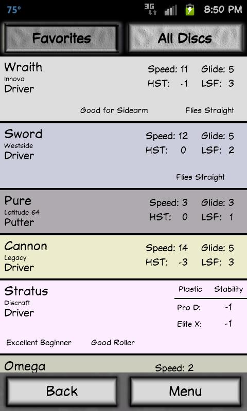 Disc Golf Companion Screen 2