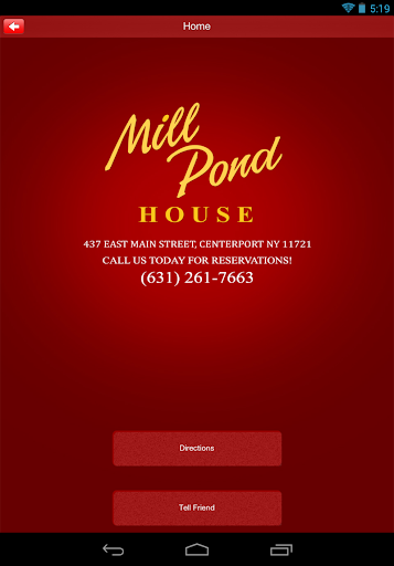 【免費旅遊App】Mill Pond House Restaurant-APP點子