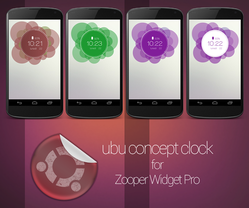 Ubu Clock for Zooper Widget