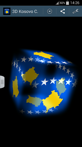 3D Kosovo Cube Flag LWP